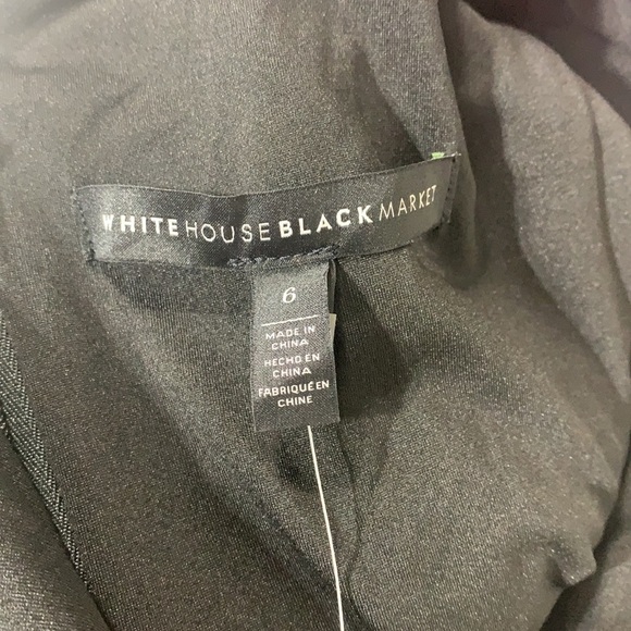 - NWT WHBM Black Pink Floral Print Scuba Fit N Flare Dress - Picture 12 of 13